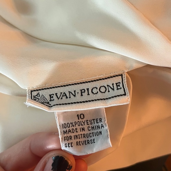 90s blouse size 10 Medium Nautical top Evan Picone - Picture 10 of 14